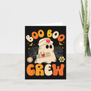 Boo Boo Crew Nurse Ghost Halloween  Card