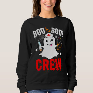 Boo Boo Crew Nurse Ghost Halloween Costume Sweatshirt