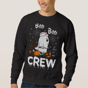 Boo Boo Crew Nurse Ghost Halloween Costume Sweatshirt