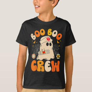 Boo Boo Crew Nurse Ghost Halloween  T-Shirt