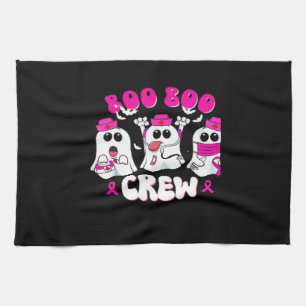 Boo Boo Crew Nurse Halloween Costume Ghost Breast Kitchen Towel
