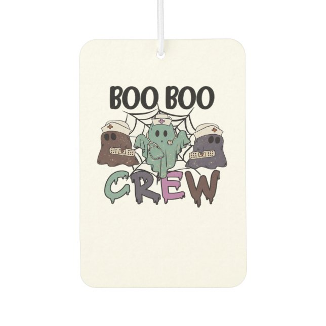Boo Boo Crew Nurse Halloween Ghost Funny Classic T Air Freshener (Front)