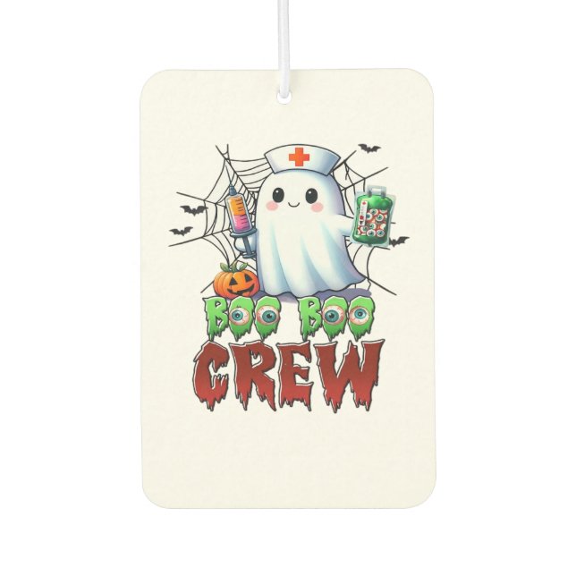 Boo Boo Crew Nurse Halloween Ghost Funny Classic T Air Freshener (Front)