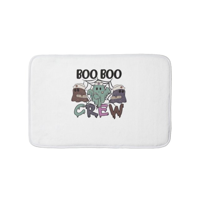 Boo Boo Crew Nurse Halloween Ghost Funny Classic T Bath Mat (Front)