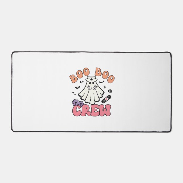 Boo Boo Crew Nurse Halloween Ghost Funny Classic T Desk Mat (Front)
