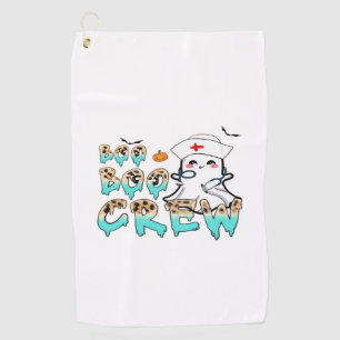 Boo Boo Crew Nurse Halloween Ghost Funny Classic T Golf Towel