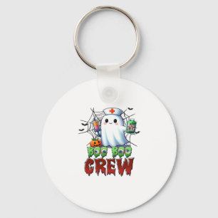 Boo Boo Crew Nurse Halloween Ghost Funny Classic T Keychain