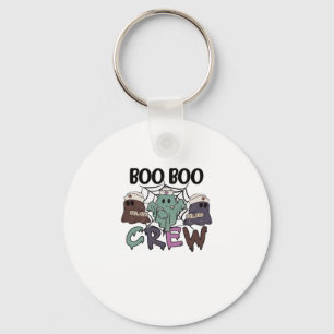 Boo Boo Crew Nurse Halloween Ghost Funny Classic T Keychain