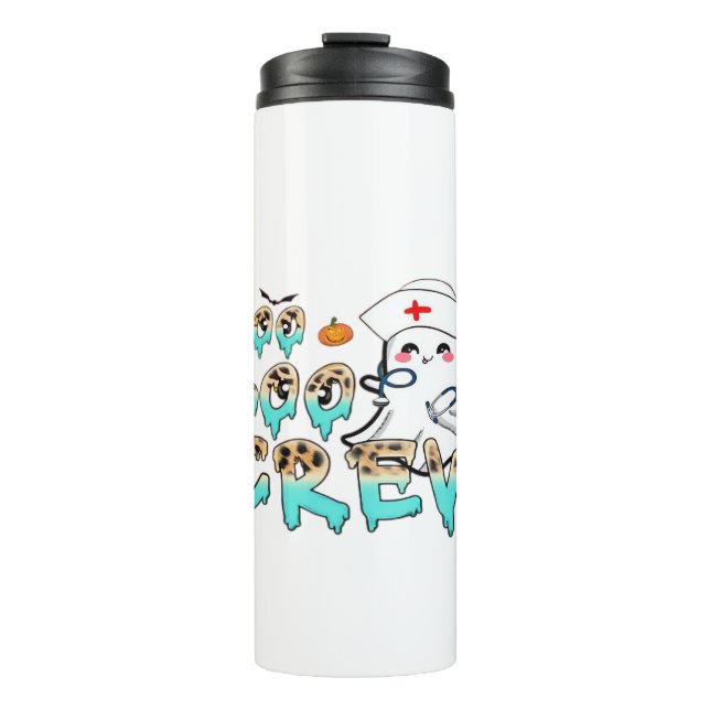 Boo Boo Crew Nurse Halloween Ghost Funny Classic T Thermal Tumbler (Front)