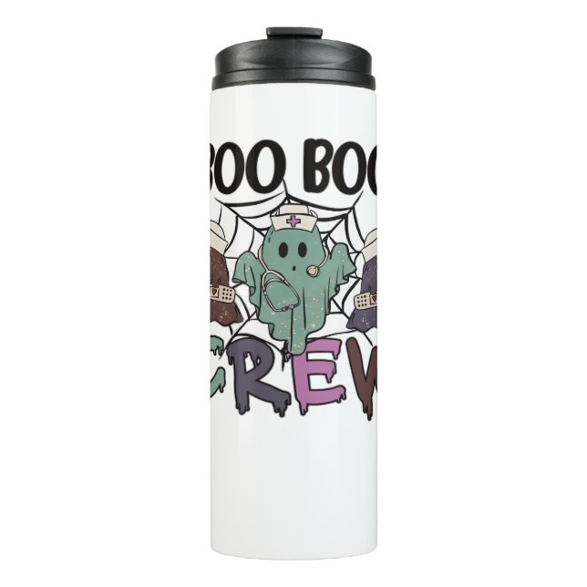 Boo Boo Crew Nurse Halloween Ghost Funny Classic T Thermal Tumbler (Front)