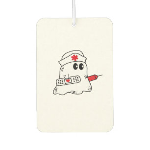 Boo Boo Crew Nurse Halloween Ghost Funny Oversized Air Freshener