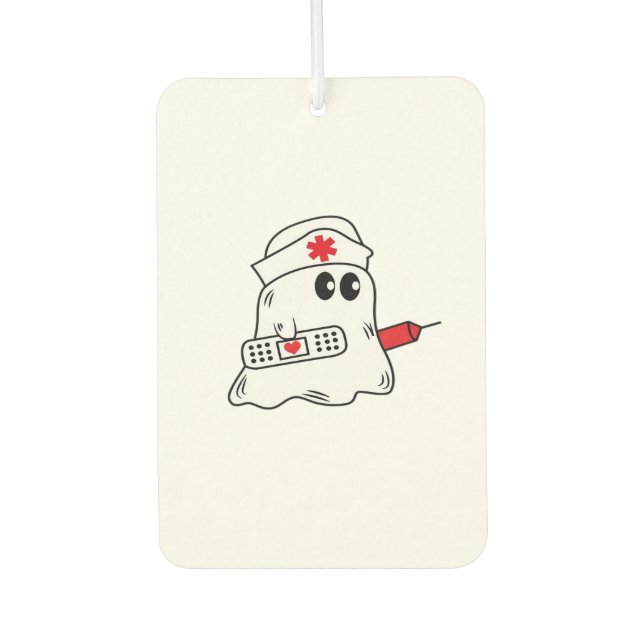 Boo Boo Crew Nurse Halloween Ghost Funny Oversized Air Freshener (Front)