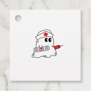 Boo Boo Crew Nurse Halloween Ghost Funny Oversized Favour Tags