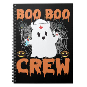 Boo Boo Crew Nurse Halloween Notebook