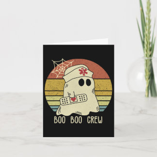 Boo Boo Crew Nurse Halloween Nurse For Women Card