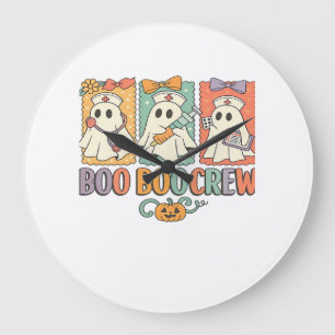 Boo boo crew nurse halloween shirt nurse shirting large clock