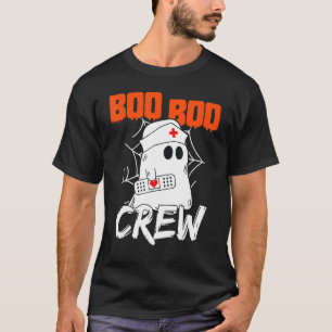Boo Boo Crew Nurse Scary Halloween Costume Ghost T-Shirt