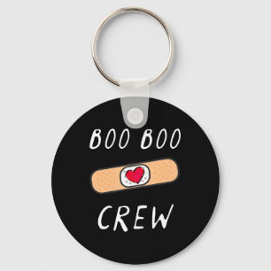 Boo Boo Crew Nurse T Shirt Funny Cute Halloween Gi Keychain
