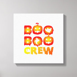 Boo Boo Crew Oversized T-Shirt Canvas Print