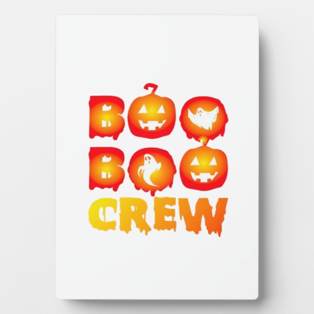 Boo Boo Crew Oversized T-Shirt Plaque (Front)