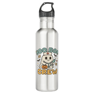 Boo Boo Crew Shirt � Funny Ghost Halloween Nurse & 710 Ml Water Bottle