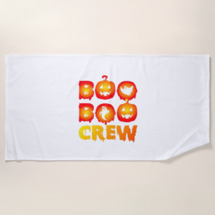 Boo Boo Crew Shirt – Funny Ghost Halloween Nurse & Beach Towel