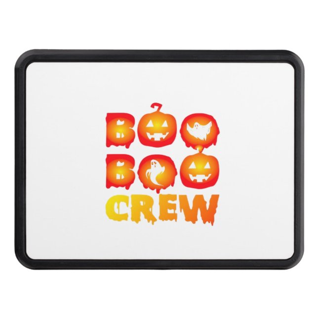 Boo Boo Crew Shirt – Funny Ghost Halloween Nurse & Trailer Hitch Cover (Front)
