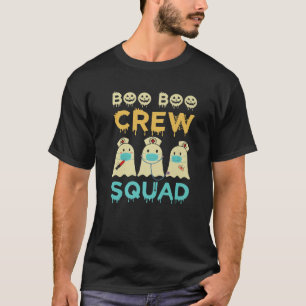 Boo Boo Crew Squad Nurse Halloween Nurses RN Ghost T-Shirt