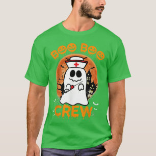 Boo Boo Funny Crew Halloween Doctor Nurse Nursing  T-Shirt