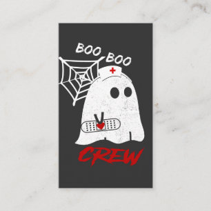 BOO boo nurse crew tee, funny halloween nurse T-Sh Business Card