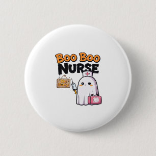 Boo Boo Nurse On Duty Classic T-Shirt 2 Inch Round Button