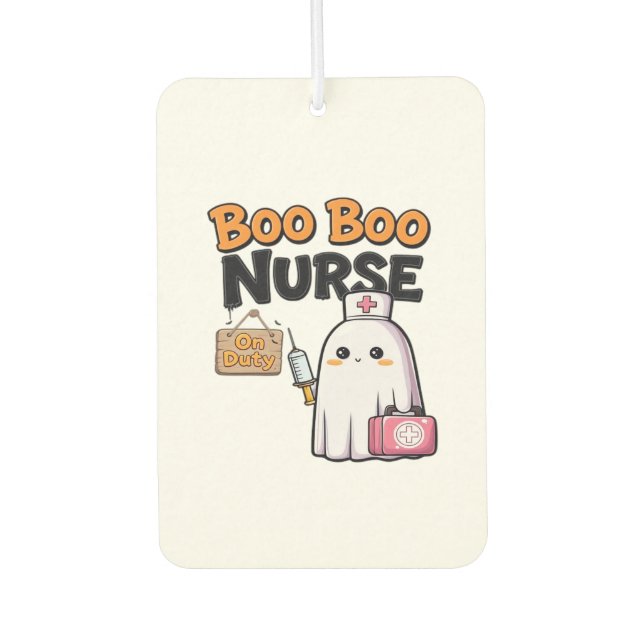 Boo Boo Nurse On Duty Classic T-Shirt Air Freshener (Front)