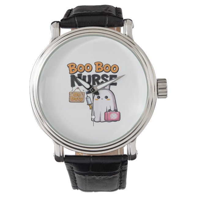 Boo Boo Nurse On Duty Classic T-Shirt Watch (Front)