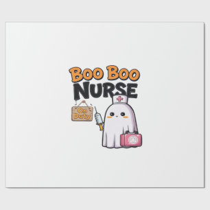 Boo Boo Nurse On Duty Classic T-Shirt Wrapping Paper