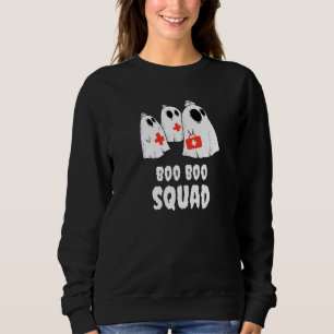 Boo Boo Squad Ghost Nurse Halloween Sweatshirt
