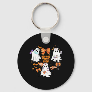 Boo Boo Travel Crew Travelling Nurse Ghost Keychain
