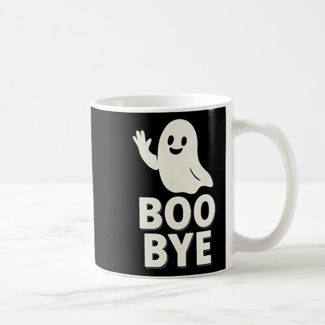 Boo Bye Ghost Halloween Graphic Print  Coffee Mug (Right)