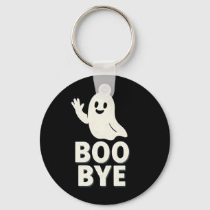 Boo Bye Ghost Halloween Graphic Print Keychain