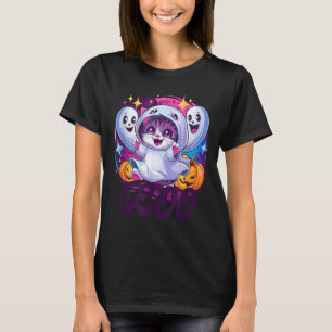 Boo cat ghost  T-Shirt