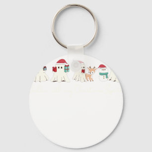 boo christmas keychain