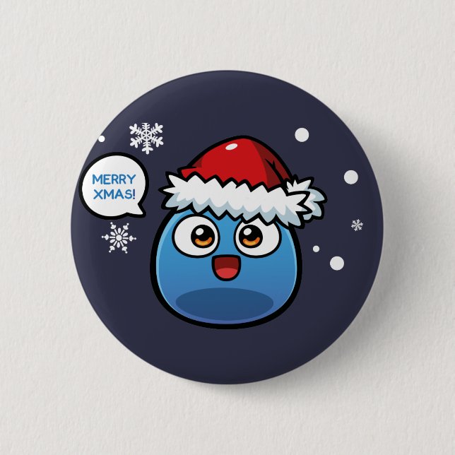Boo Christmas Products 2 Inch Round Button (Front)