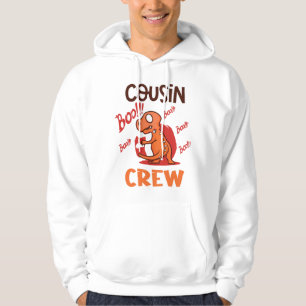 Boo Cousin Crew Halloween Dinosaur Spooky Costume Hoodie