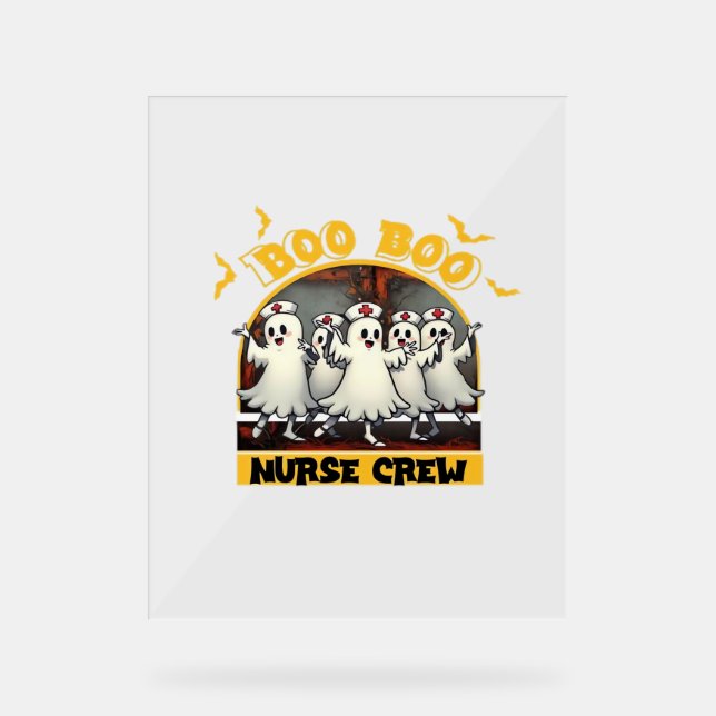 BOO CREW CLASSIC NURSE HALLOWEEN T-SHIRT Overs (Recto)