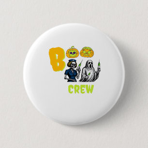 Boo Crew Classic T-Shirt 2 Inch Round Button