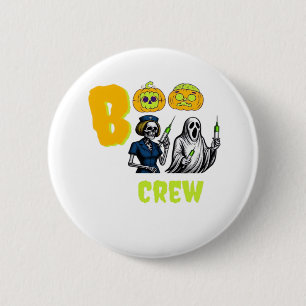 Boo Crew Classic T-Shirt 2 Inch Round Button
