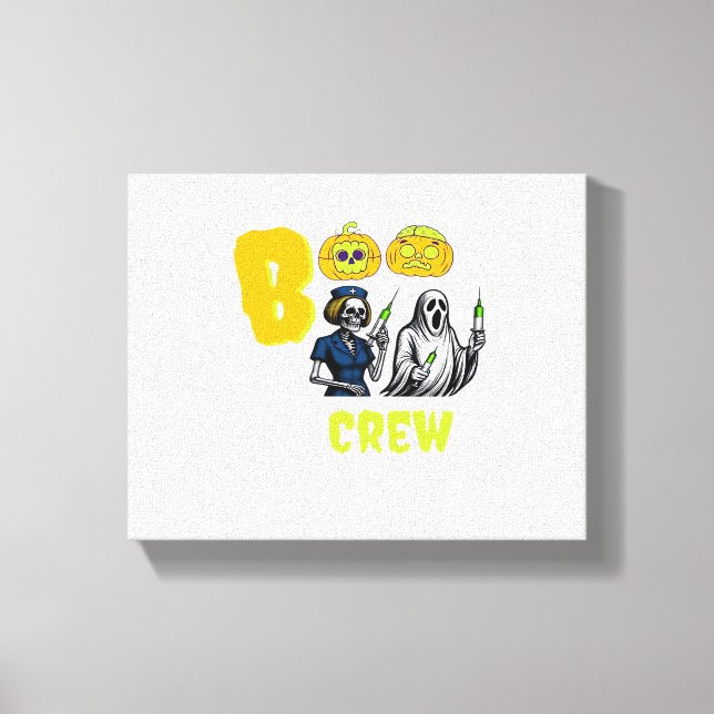 Boo Crew Classic T-Shirt Canvas Print (Front)