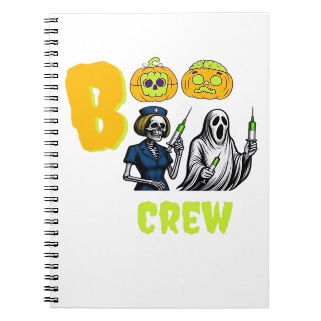 Boo Crew Classic T-Shirt Notebook (Front)