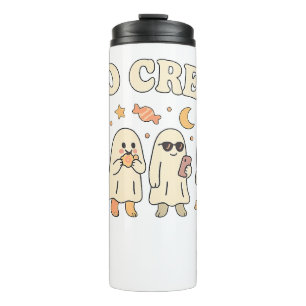 Boo Crew Cute Ghost Squad Halloween Candy Party Thermal Tumbler