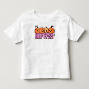 Boo Crew Cute Pumpkins Halloween Toddler T-shirt