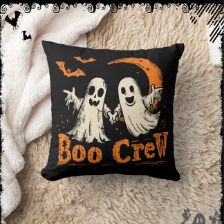 Boo Crew | ExDesigner | Halloween Throw Pillow